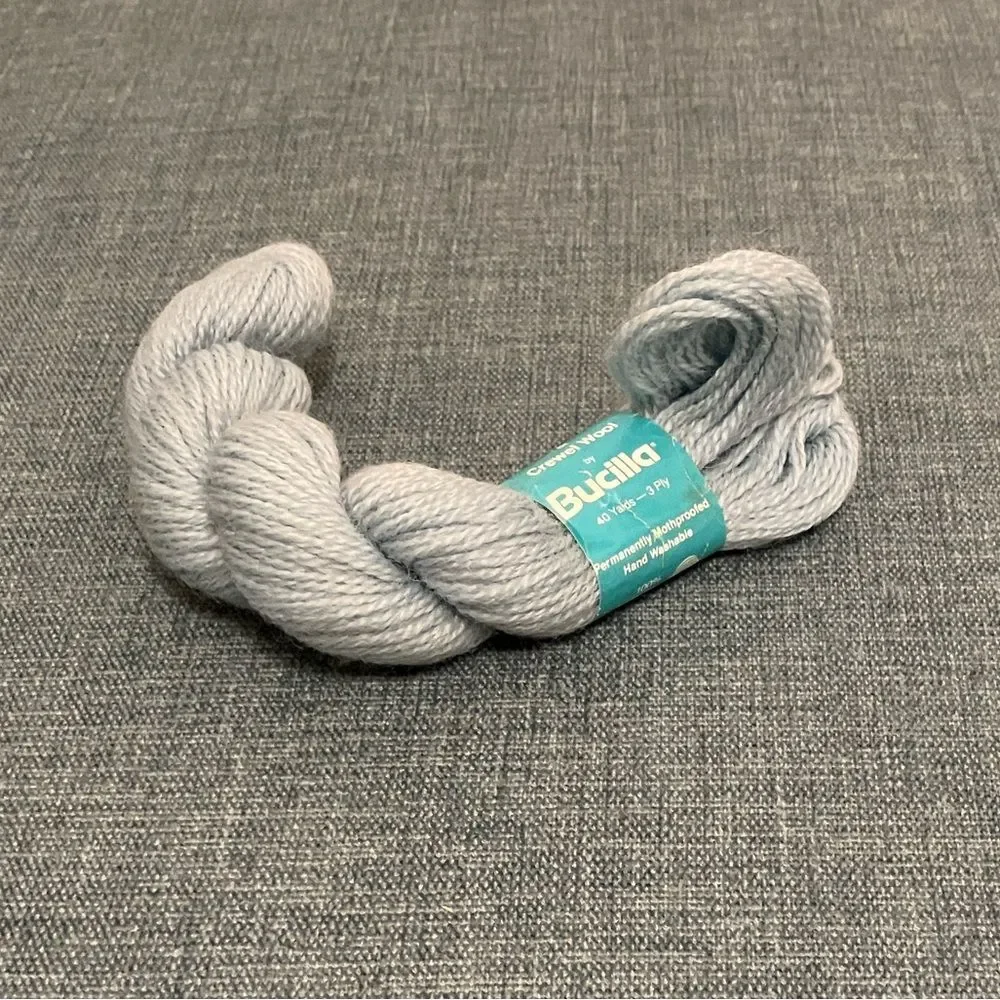 Blue Needlepoint Thread Yarn